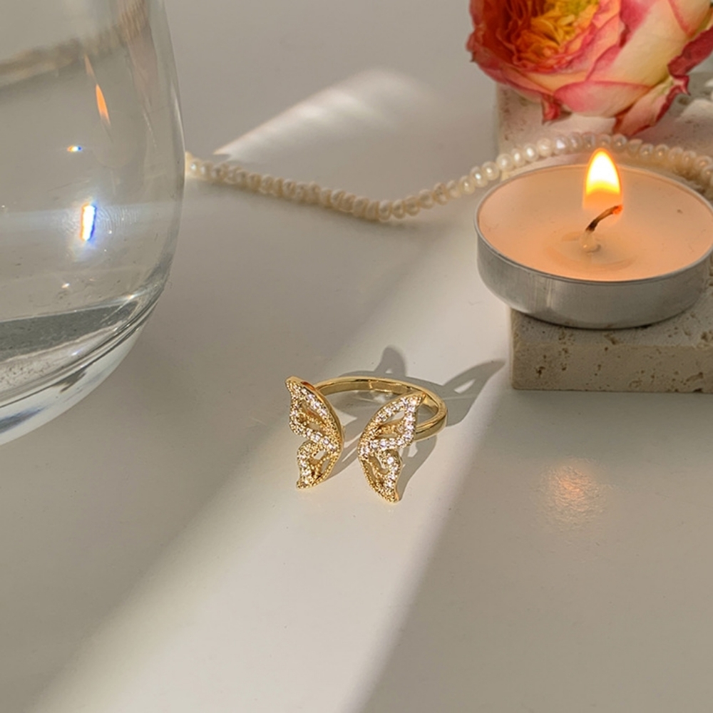 4/$20 Adjustable Butterfly Ring